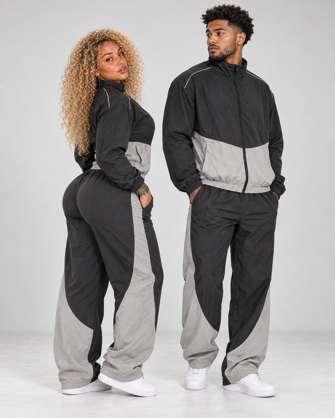 Established Two Tone Windbreaker tracksuit